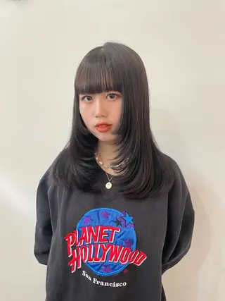 セミロング 🎀 原宿/ブリーチ 🎀　♡Reina♡のヘアスタイル