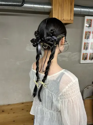 ロング ヘアアレンジ BRUNTJET所属・MAEDA MADOKAのヘアスタイル