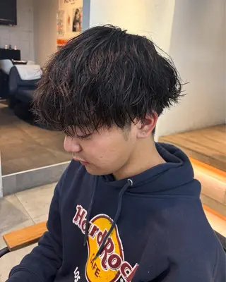 パーマ メンズ メンズパーマ/ メッシュ📍ユリのヘアスタイル