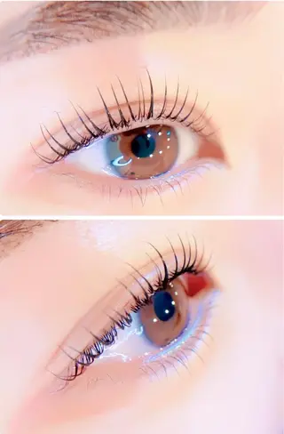 メンズ マツエク・マツパ アイブロウ eyelash salon 3+所属・3+ MIYUKIのマツエク・マツパデザイン