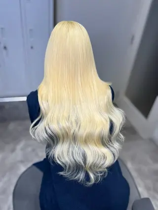 ロング カラー mimiiy梅田 中崎町ハイトーンのヘアスタイル