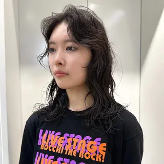 ミディアム パーマ 🌀perm 🌀のヘアスタイル