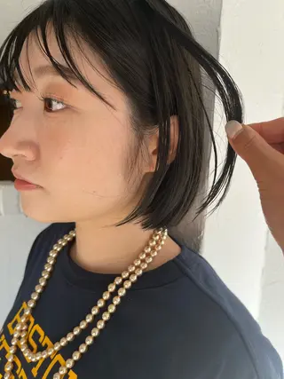 ショート カラー ヘアアレンジ SALOWIN恵比寿所属・ヘッドスパで脳を 整える✨chacoのヘアスタイル