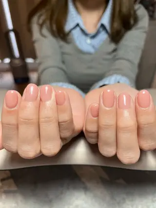 ネイル Kazane長さだし フィルイン持ち込みのネイルデザイン