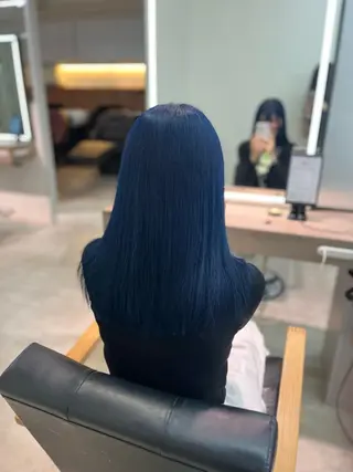 ミディアム カラー レイヤー🩵透明感 ೀユイ🌙のヘアスタイル