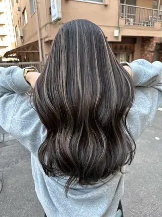 ロング ハイライト/髪質改善 ans/黒木 和大のヘアスタイル