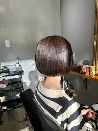 ショート カラー 渡辺俊介 暗髪カラー /美髪矯正/髪質改善のヘアスタイル