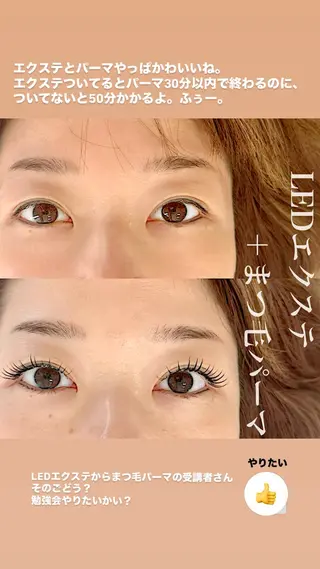 マツエク・マツパ まつ毛・眉/ 練習＆モニター専用のマツエク・マツパデザイン