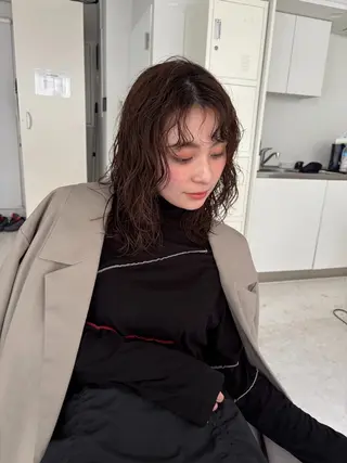 ミディアム ニワ/レイヤーカット /透明感カラー💎のヘアスタイル