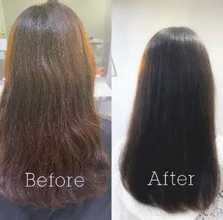 ロング カラー パーマ ヘアアレンジ メンズ キッズ RIYA❤︎ Aujuaソムリエのヘアスタイル