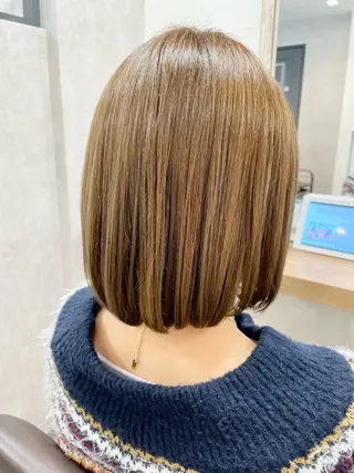 ミディアム カラー 髪質改善×METEO 店長 貞松直也のヘアスタイル