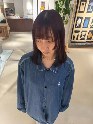 ミディアム カラー yuka🥕 橿原神宮前のヘアスタイル