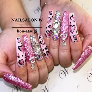 ロング ネイルサロン ダブルのネイルデザイン