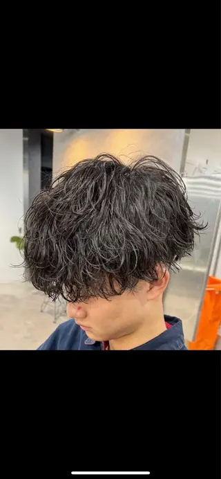 ショート パーマ メンズ 🖤Ayumi🖤 メンズ特化❤️‍🔥のヘアスタイル