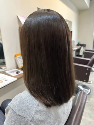 ミディアム 縮毛矯正+モテカラー 🎀✨MIHOのヘアスタイル