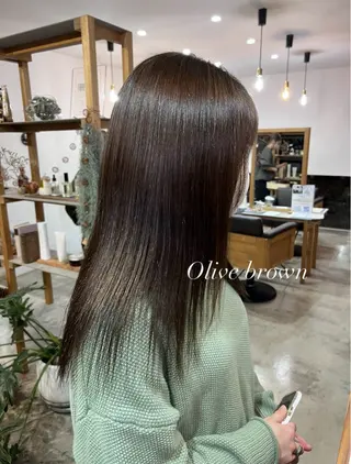 ミディアム カラー 松本 華林のヘアスタイル