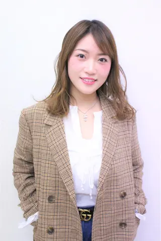 セミロング カラー 本間 隼人のヘアスタイル