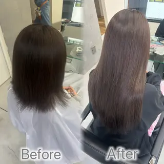 ロング カラー ヘアアレンジ メンズ シールエクステ🎀 羽エクステ🌙しぇるのヘアスタイル