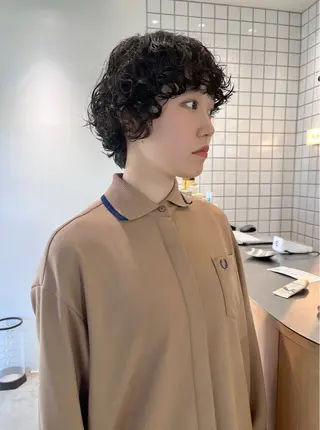 ショート パーマ 原宿パーマ kazuのヘアスタイル