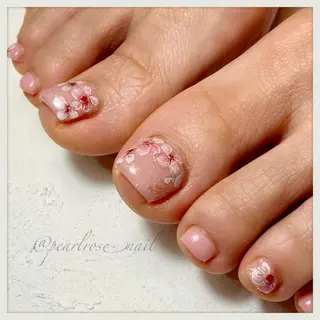 ネイル Beauty salon Ryu・ange所属・PEARL ROSE パールローズのネイルデザイン