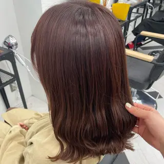 ミディアム カラー パーマ ヘアアレンジ メンズ キッズ ネイル マツエク・マツパ アイブロウ mona/ ストレートスタイル✨のヘアスタイル