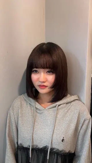 ミディアム カラー 個性的カラー ☆≡ねねのヘアスタイル