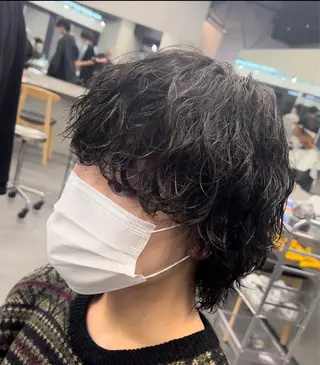 セミロング パーマ ヘアアレンジ メンズ fifth Tokyo所属・fifth 石川 凪のヘアスタイル