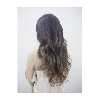 ロング カラー 永岡 鉄平のヘアスタイル