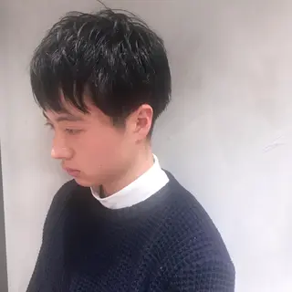 メンズ 柔らかブラウン/顔周 りレイヤー♡ユウシのヘアスタイル