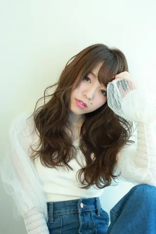 セミロング 指名支持率NO.1 スタイリストのヘアスタイル