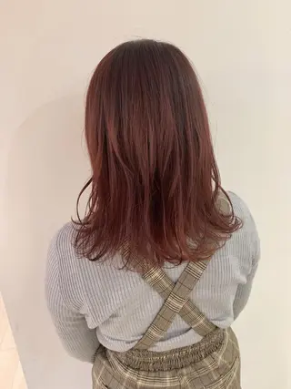 ミディアム カラー なりたいが叶う ながしまじゅんきのヘアスタイル