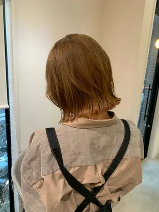 セミロング ボブ/タッセルボブ 虎白のヘアスタイル