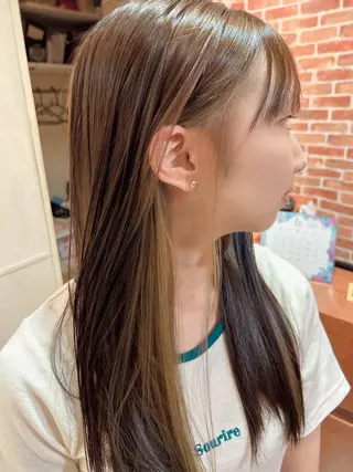 ロング カラー レイフィールド滝ノ水店所属・RayField かおるのヘアスタイル