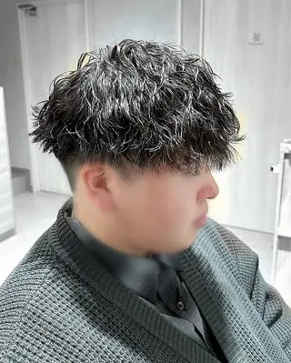 パーマ メンズ 野村 俊太のヘアスタイル