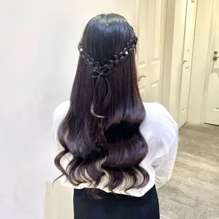 ヘアアレンジ ハイトーンカラー/ 長さだし🐇きょうかのヘアスタイル