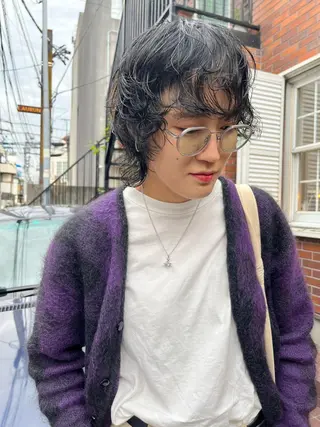 ショート カラー パーマ NOUN所属・eri kinjoのヘアスタイル