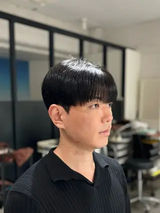 ショート パーマ メンズ 韓国メンズヘア/ ダウンパーマ/歩夢のヘアスタイル