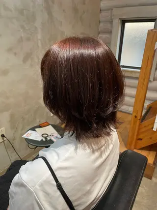 ショート 🐾及部 艶髪|艶 カラーショート|ボブのヘアスタイル