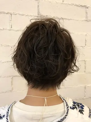 ショート パーマ 口コミ評価4.9⭐︎ カワナベ マサシのヘアスタイル