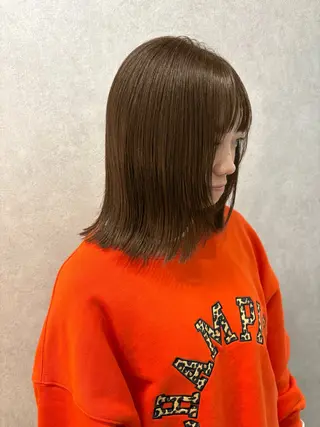ミディアム カラー 井手 素子のヘアスタイル