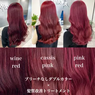 ロング カラー エフェクトブリーチ／ レイヤーカット／翔のヘアスタイル