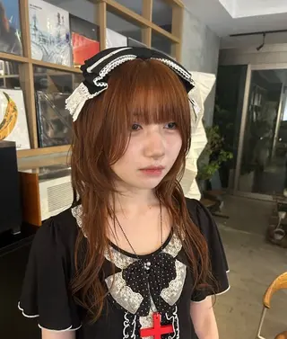 カラー 植田 瑠菜のヘアスタイル