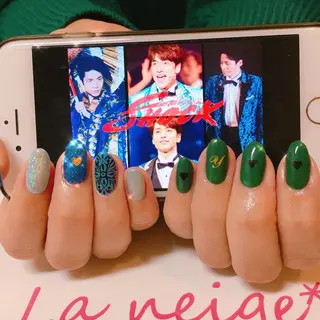 ネイル La neige* yuki 🥯🍑のネイルデザイン