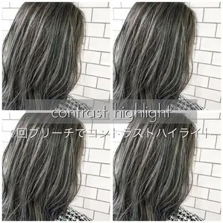 セミロング カラー ヘアアレンジ 指名支持率NO.1 スタイリストのヘアスタイル