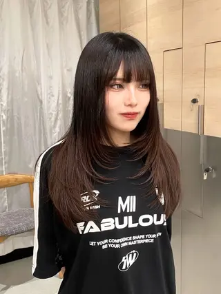 ロング 💋sara/レイヤ ーカット【東日本橋】のヘアスタイル