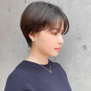 ショート ショート/ボブ/ 白髪ぼかし/しんやのヘアスタイル