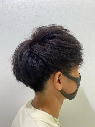 ショート カラー 長妻莉央/縮毛矯正 髪質改善カラーのヘアスタイル