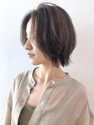 ミディアム カラー パーマ ヘアアレンジ ITbyALBUM 浦和店のヘアスタイル