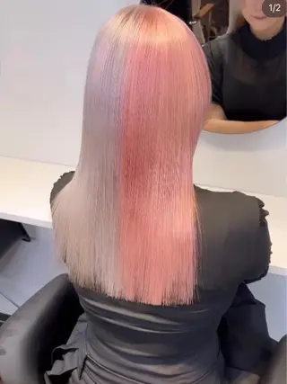 ロング カラー 🧡色落ちまで2度綺 麗なカラー🧡ヨシキのヘアスタイル