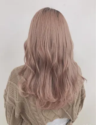 セミロング ヘアアレンジ メンズ 🫧ハイトーン🫧 ベージュ🫧徹哉のヘアスタイル